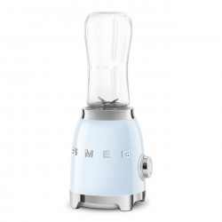 Блендер Smeg PBF01PBEU, 300W, 2x 600 мл, 20000-24000 об/мин, Противоплъзгаща основа, Без BPA, Неръждаема стомана, Пастелно син