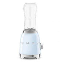 Блендер Smeg PBF01PBEU, 300W, 2x 600 мл, 20000-24000 об/мин, Противоплъзгаща основа, Без BPA, Неръждаема стомана, Пастелно син