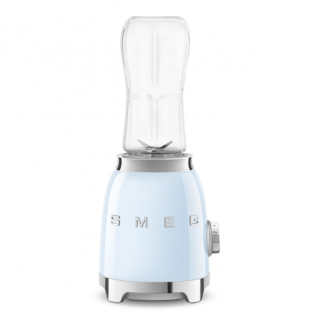 Блендер Smeg PBF01PBEU, 300W, 2x 600 мл, 20000-24000 об/мин, Противоплъзгаща основа, Без BPA, Неръждаема стомана, Пастелно син