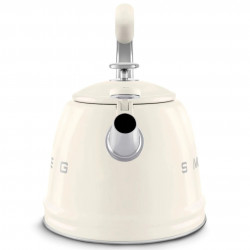 Свирещ чайник Smeg WKF01CR, 2.3 л, Индукция, Ненагряваща се дръжка, Стомана, Крем