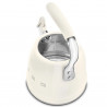 Свирещ чайник Smeg WKF01CR, 2.3 л, Индукция, Ненагряваща се дръжка, Стомана, Крем