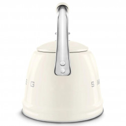 Свирещ чайник Smeg WKF01CR, 2.3 л, Индукция, Ненагряваща се дръжка, Стомана, Крем
