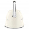 Свирещ чайник Smeg WKF01CR, 2.3 л, Индукция, Ненагряваща се дръжка, Стомана, Крем