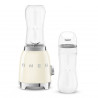 Блендер Smeg PBF01CREU, 300W, 2x 600 мл, 20000-24000 об/мин, Противоплъзгаща основа, Без BPA, Неръждаема стомана, Крема