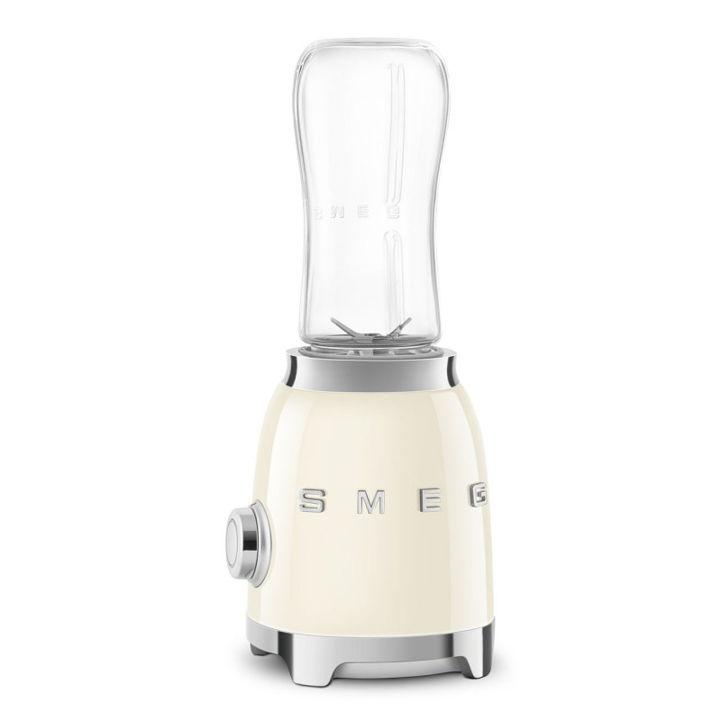 Блендер Smeg PBF01CREU, 300W, 2x 600 мл, 20000-24000 об/мин, Противоплъзгаща основа, Без BPA, Неръждаема стомана, Крема
