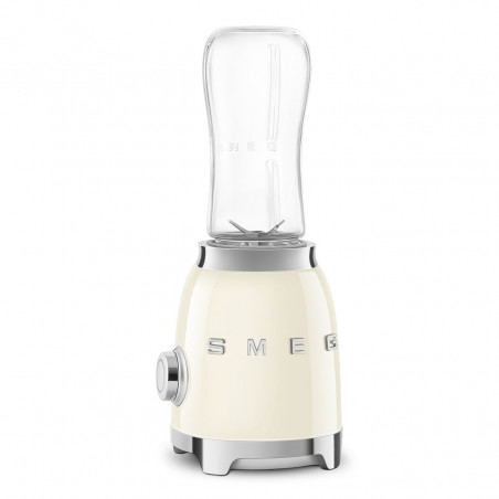 Блендер Smeg PBF01CREU, 300W, 2x 600 мл, 20000-24000 об/мин, Противоплъзгаща основа, Без BPA, Неръждаема стомана, Крема
