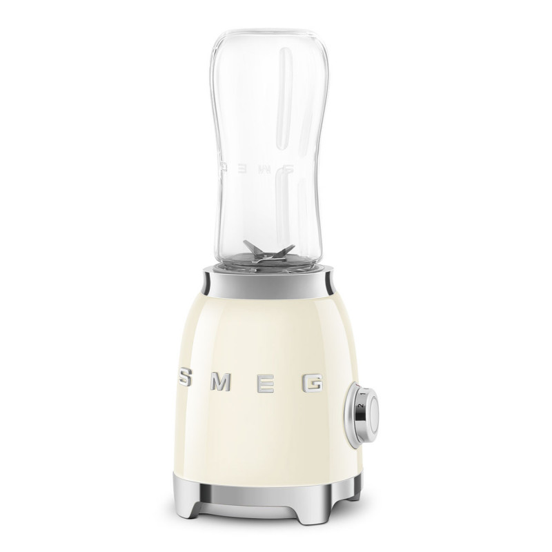Блендер Smeg PBF01CREU, 300W, 2x 600 мл, 20000-24000 об/мин, Противоплъзгаща основа, Без BPA, Неръждаема стомана, Крема