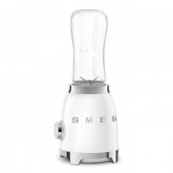 Блендер Smeg PBF01WHEU, 300W, 2x 600 мл, 20000-24000 об/мин, Противоплъзгаща основа, Без BPA, Неръждаема стомана, Бял