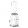 Блендер Smeg PBF01WHEU, 300W, 2x 600 мл, 20000-24000 об/мин, Противоплъзгаща основа, Без BPA, Неръждаема стомана, Бял