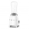 Блендер Smeg PBF01WHEU, 300W, 2x 600 мл, 20000-24000 об/мин, Противоплъзгаща основа, Без BPA, Неръждаема стомана, Бял