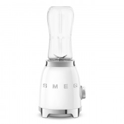 Блендер Smeg PBF01WHEU, 300W, 2x 600 мл, 20000-24000 об/мин, Противоплъзгаща основа, Без BPA, Неръждаема стомана, Бял