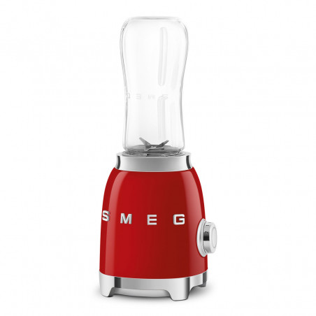 Блендер Smeg PBF01RDEU, 300W, 2x 600 мл, 20000-24000 об/мин, Противоплъзгаща основа, Без BPA, Неръждаема стомана, Червен