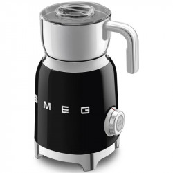 Уред за разпенване на мляко Smeg MFF11BLEU, 500 W, 600 мл, 8 програми, Подвижна кана, Автоматично изключване, Черен