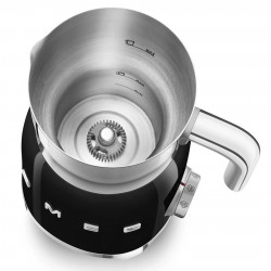 Уред за разпенване на мляко Smeg MFF11BLEU, 500 W, 600 мл, 8 програми, Подвижна кана, Автоматично изключване, Черен