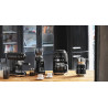 Уред за разпенване на мляко Smeg MFF11BLEU, 500 W, 600 мл, 8 програми, Подвижна кана, Автоматично изключване, Черен