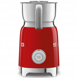 Уред за разпенване на мляко Smeg MFF11RDEU, 500 W, 600 мл, 8 програми, Подвижна кана, Автоматично изключване, Червен