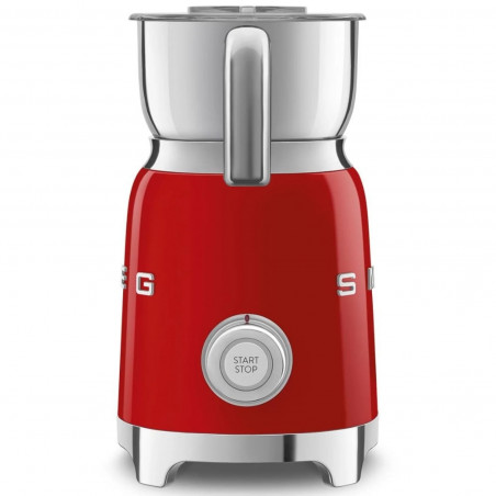 Уред за разпенване на мляко Smeg MFF11RDEU, 500 W, 600 мл, 8 програми, Подвижна кана, Автоматично изключване, Червен