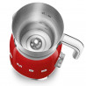 Уред за разпенване на мляко Smeg MFF11RDEU, 500 W, 600 мл, 8 програми, Подвижна кана, Автоматично изключване, Червен