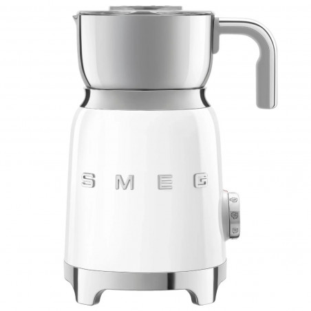 Уред за разпенване на мляко Smeg MFF11WHEU, 500 W, 600 мл, 8 програми, Подвижна кана, Автоматично изключване, Бял
