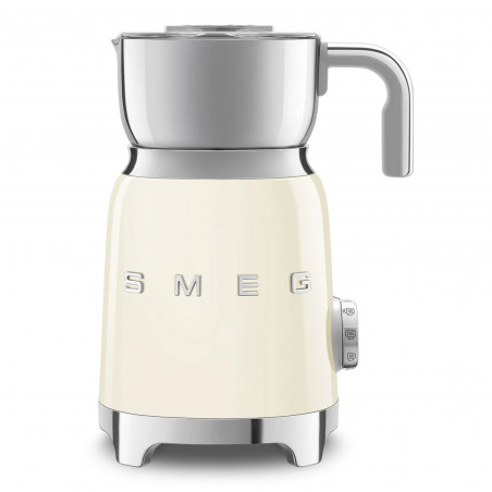 Уред за разпенване на мляко Smeg MFF11CREU, 500 W, 600 мл, 8 програми, Подвижна кана, Автоматично изключване, Крем