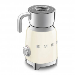 Уред за разпенване на мляко Smeg MFF11CREU, 500 W, 600 мл, 8 програми, Подвижна кана, Автоматично изключване, Крем