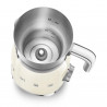 Уред за разпенване на мляко Smeg MFF11CREU, 500 W, 600 мл, 8 програми, Подвижна кана, Автоматично изключване, Крем