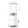 Блендер Smeg BLF03WHEU, 800W, 1.5 л, 18000 об/мин, 4 програми, 4 скорости + Пулс, Неръждаема стомана, Бял