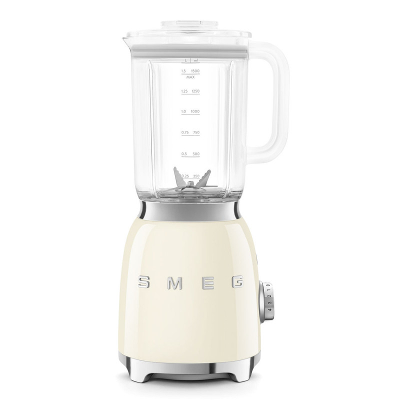 Блендер Smeg BLF03CREU, 800W, 1.5 л, 18000 об/мин, 4 програми, 4 скорости + Пулс, Неръждаема стомана, Крема