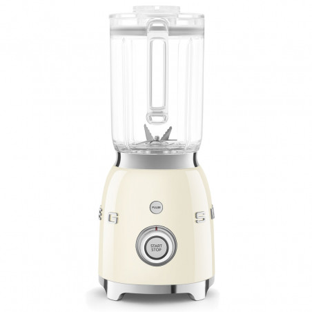 Блендер Smeg BLF03CREU, 800W, 1.5 л, 18000 об/мин, 4 програми, 4 скорости + Пулс, Неръждаема стомана, Крема