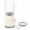 Блендер Smeg BLF03CREU, 800W, 1.5 л, 18000 об/мин, 4 програми, 4 скорости + Пулс, Неръждаема стомана, Крема