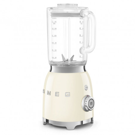 Блендер Smeg BLF03CREU, 800W, 1.5 л, 18000 об/мин, 4 програми, 4 скорости + Пулс, Неръждаема стомана, Крема