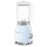 Блендер Smeg BLF03PBEU, 800W, 1.5 л, 18000 об/мин, 4 програми, 4 скорости + Пулс, Неръждаема стомана, Пастелно син