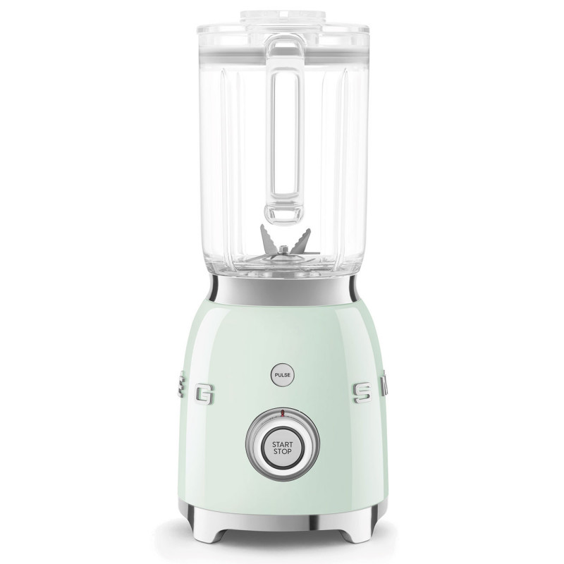 Блендер Smeg BLF03PGEU, 800W, 1.5 л, 18000 об/мин, 4 програми, 4 скорости + Пулс, Неръждаема стомана, Пастелно зелен