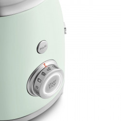 Блендер Smeg BLF03PGEU, 800W, 1.5 л, 18000 об/мин, 4 програми, 4 скорости + Пулс, Неръждаема стомана, Пастелно зелен