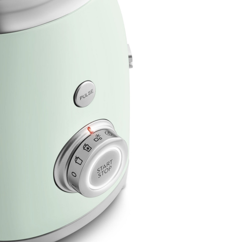 Блендер Smeg BLF03PGEU, 800W, 1.5 л, 18000 об/мин, 4 програми, 4 скорости + Пулс, Неръждаема стомана, Пастелно зелен