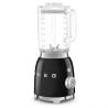 Блендер Smeg BLF03BLEU, 800W, 1.5 л, 18000 об/мин, 4 програми, 4 скорости + Пулс, Неръждаема стомана, Черен