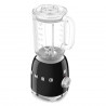 Блендер Smeg BLF03BLEU, 800W, 1.5 л, 18000 об/мин, 4 програми, 4 скорости + Пулс, Неръждаема стомана, Черен