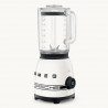 Блендер Smeg Porsche BLF03PCWEU, 800W, 1.5 л, 18000 об/мин, 4 програми, 4 скорости + Пулс, Неръждаема стомана, Бял