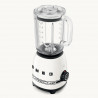 Блендер Smeg Porsche BLF03PCWEU, 800W, 1.5 л, 18000 об/мин, 4 програми, 4 скорости + Пулс, Неръждаема стомана, Бял