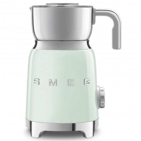 Уред за разпенване на мляко Smeg MFF11PGEU, 500 W, 600 мл, 8 програми, Подвижна кана, Автоматично изключване, Пастелно Зелен