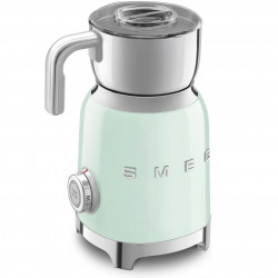 Уред за разпенване на мляко Smeg MFF11PGEU, 500 W, 600 мл, 8 програми, Подвижна кана, Автоматично изключване, Пастелно Зелен