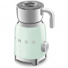 Уред за разпенване на мляко Smeg MFF11PGEU, 500 W, 600 мл, 8 програми, Подвижна кана, Автоматично изключване, Пастелно Зелен