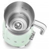 Уред за разпенване на мляко Smeg MFF11PGEU, 500 W, 600 мл, 8 програми, Подвижна кана, Автоматично изключване, Пастелно Зелен