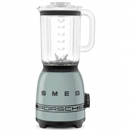 Блендер Smeg Porsche BLF03PSGEU, 800W, 1.5 л, 18000 об/мин, 4 програми, 4 скорости + Пулс, Неръждаема стомана, Зелен
