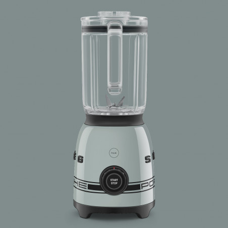 Блендер Smeg Porsche BLF03PSGEU, 800W, 1.5 л, 18000 об/мин, 4 програми, 4 скорости + Пулс, Неръждаема стомана, Зелен