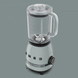 Блендер Smeg Porsche BLF03PSGEU, 800W, 1.5 л, 18000 об/мин, 4 програми, 4 скорости + Пулс, Неръждаема стомана, Зелен