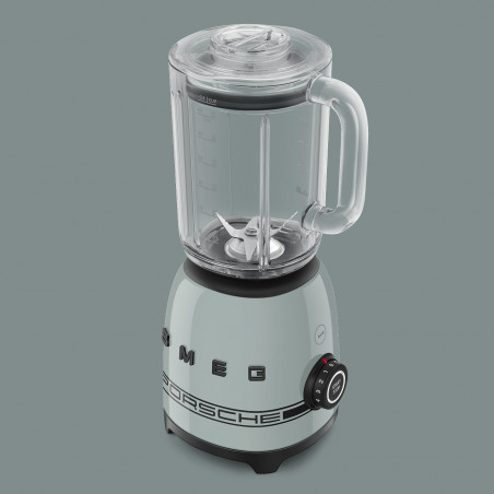 Блендер Smeg Porsche BLF03PSGEU, 800W, 1.5 л, 18000 об/мин, 4 програми, 4 скорости + Пулс, Неръждаема стомана, Зелен
