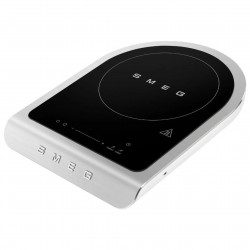 Преносим индукционен котлон Smeg PIC01WHMEU, 2100 W, Керамично стъкло, Бял мат