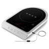 Преносим индукционен котлон Smeg PIC01WHMEU, 2100 W, Керамично стъкло, Бял мат