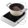Преносим индукционен котлон Smeg PIC01WHMEU, 2100 W, Керамично стъкло, Бял мат